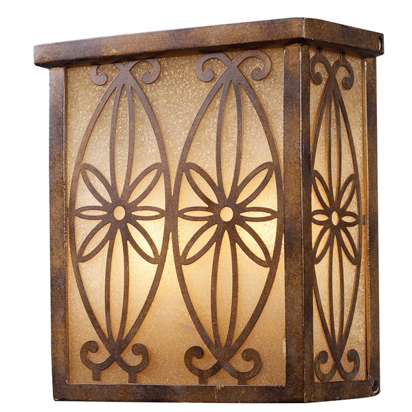 Mission Hollow 2 light Hazelnut Bronze Outdoor Sconce Light Wall Lighting