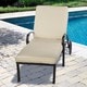 preview thumbnail 1 of 16, Outdoor 25-inch Chaise Lounge Cushion with Sunbrella Fabric - 25"