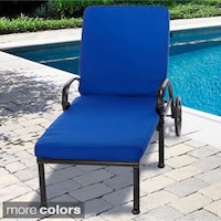 shop indoor outdoor 25 inch wide striped chaise lounge cushion with
