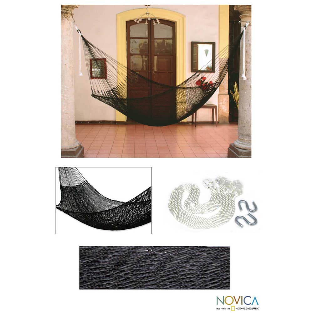 NOVICA Nylon Cool Shadows Hammock