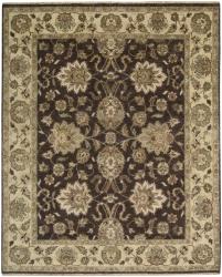 preview thumbnail 2 of 1, Nourison Hand-knotted Tajik Chocolate Wool Rug (3'9" x 5'9")