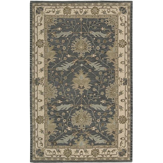 Nourison Hand tufted Caspian Blue Wool Accent Rug (26 X 4)