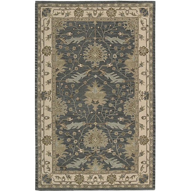 Nourison Hand tufted Caspian Blue Wool Rug (8 X 106)