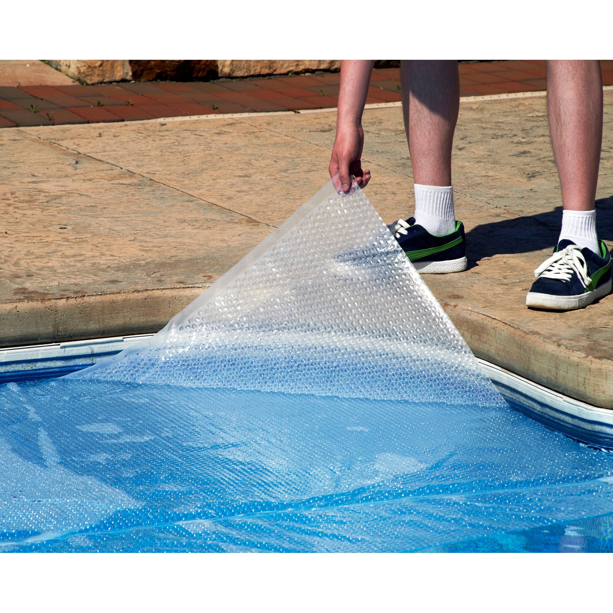 14-mil Solar Blanket for Rectangular In-Ground Pools - Clear