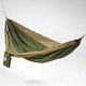preview thumbnail 5 of 8, Waterproof Parachute Silk 2-person Hammock with Stuff Sack Army Green/Brown