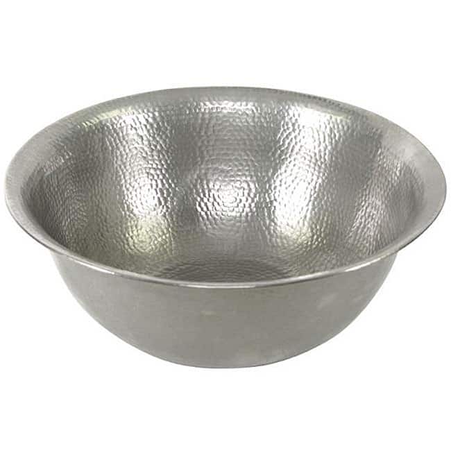 Copper Pewter Finish Vessel Bathroom Sink