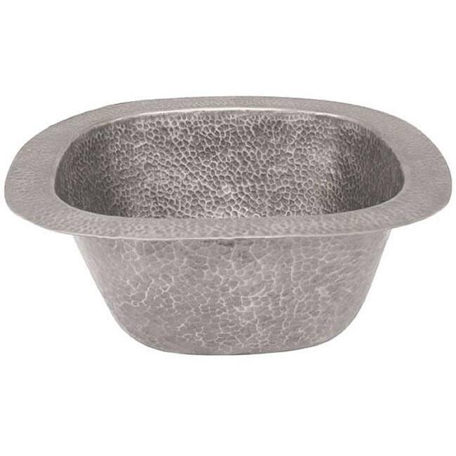 Small Copper Pewter Finish Bar/Prep Sink