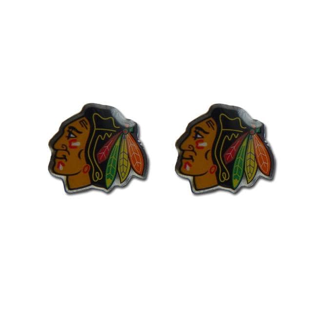 Chicago Blackhawks NHL Post Stud Logo Earrings