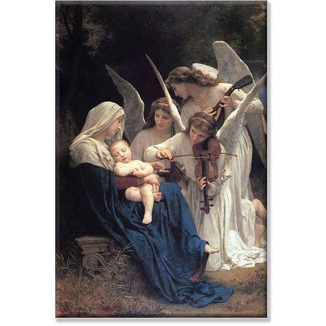 William-Adolphe Bouguereau 'Song of the Angels' Canvas Art