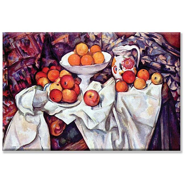 Paul Cezanne 'Still Life With Apples & Oranges' Canvas Art - 12732201 ...