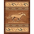 The Lodge Horse Southwestern Rug - 5' x 8'