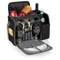 Picnic Time Malibu Black Insulated Picnic Cooler for Two