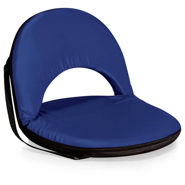 Picnic Time Oniva Portable Navy Recreation Recliner Seat Bed Bath