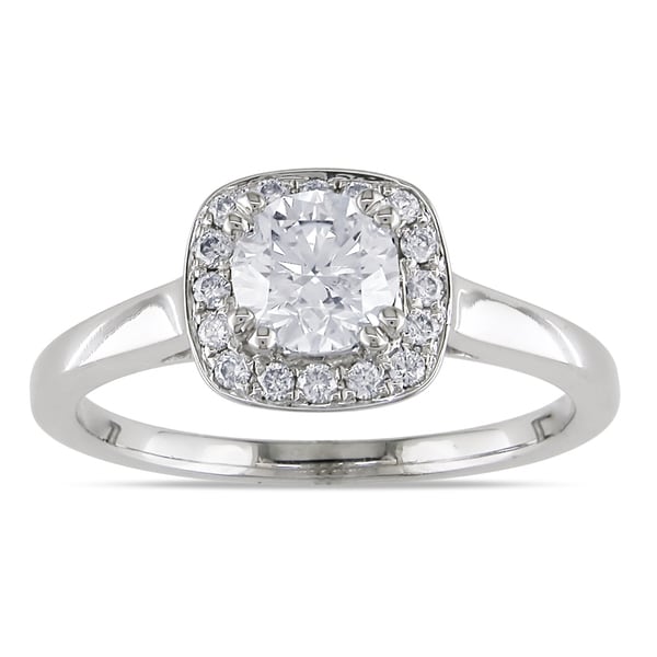 Miadora 14k White Gold 1ct TDW Diamond Ring (G-H,I1-I2)