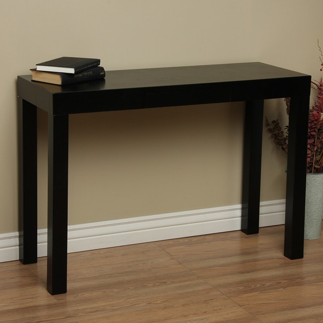 Lachlan Glossy Black Sofa Table - Free Shipping Today - 0 - 12737279