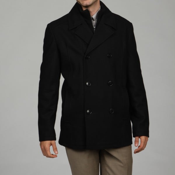 Kenneth Cole Reaction Men's Wool Blend Peacoat FINAL SALE Kenneth Cole Reaction Coats