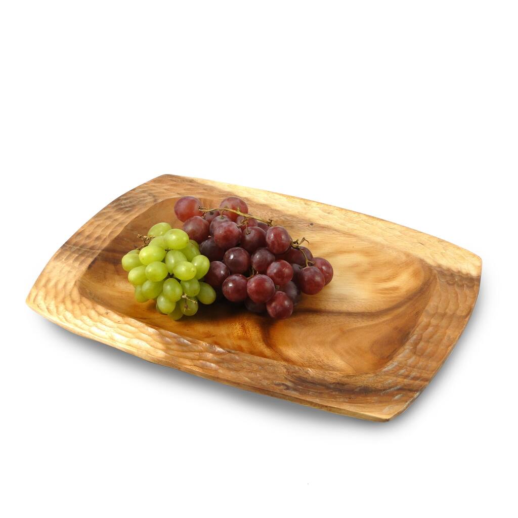 Natural Acacia Wood Serving Tray