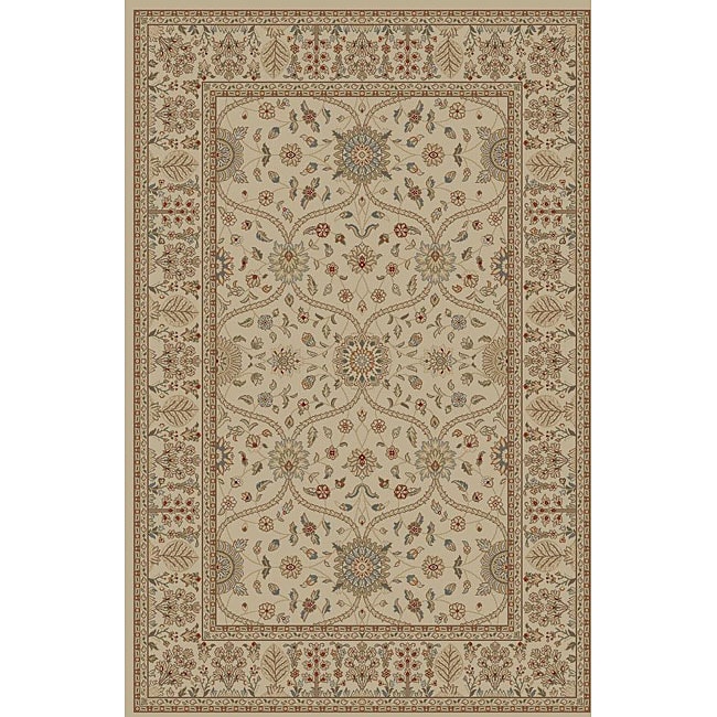 Voysey Ivory Oriental Rug (53 X 77)