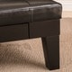 preview thumbnail 4 of 4, Chatham Black Bonded Leather Storage Ottoman by Christopher Knight Home