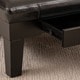preview thumbnail 5 of 4, Chatham Black Bonded Leather Storage Ottoman by Christopher Knight Home