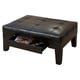 preview thumbnail 5 of 3, Chatham Espresso Bonded Leather Storage Ottoman by Christopher Knight Home