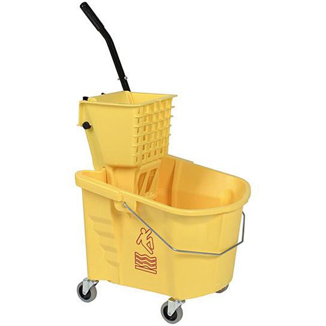 Shop Continental Manufacturing 26quart Yellow Mop Bucket/ Wringer