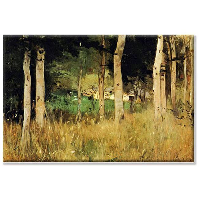 Berthe Morisot 'The Cottage Amongst the Birch Trees' 14x21-inch Canvas Art