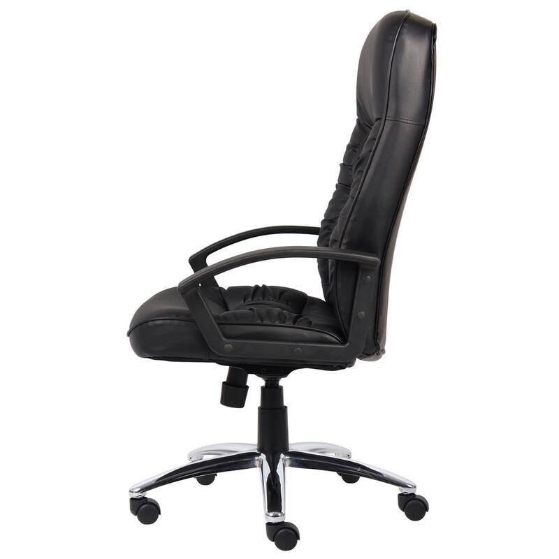 Boss High Back LeatherPlus Bonded Leather Task Chair