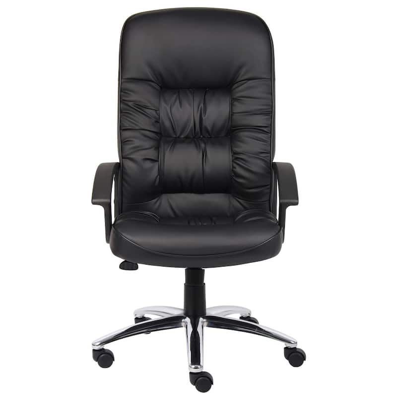Boss High Back LeatherPlus Bonded Leather Task Chair