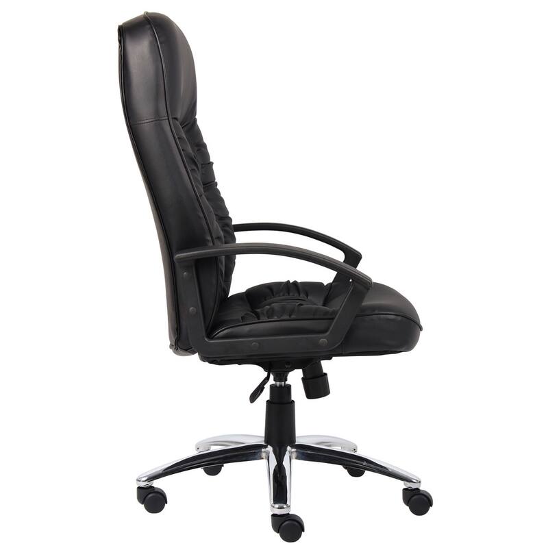 Boss High Back LeatherPlus Bonded Leather Task Chair