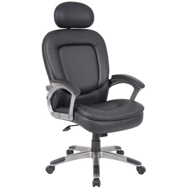 Boss Executive Pillow Top Chair with Headrest