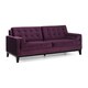 Modern Purple Velvet Sofa - Thumbnail 0
