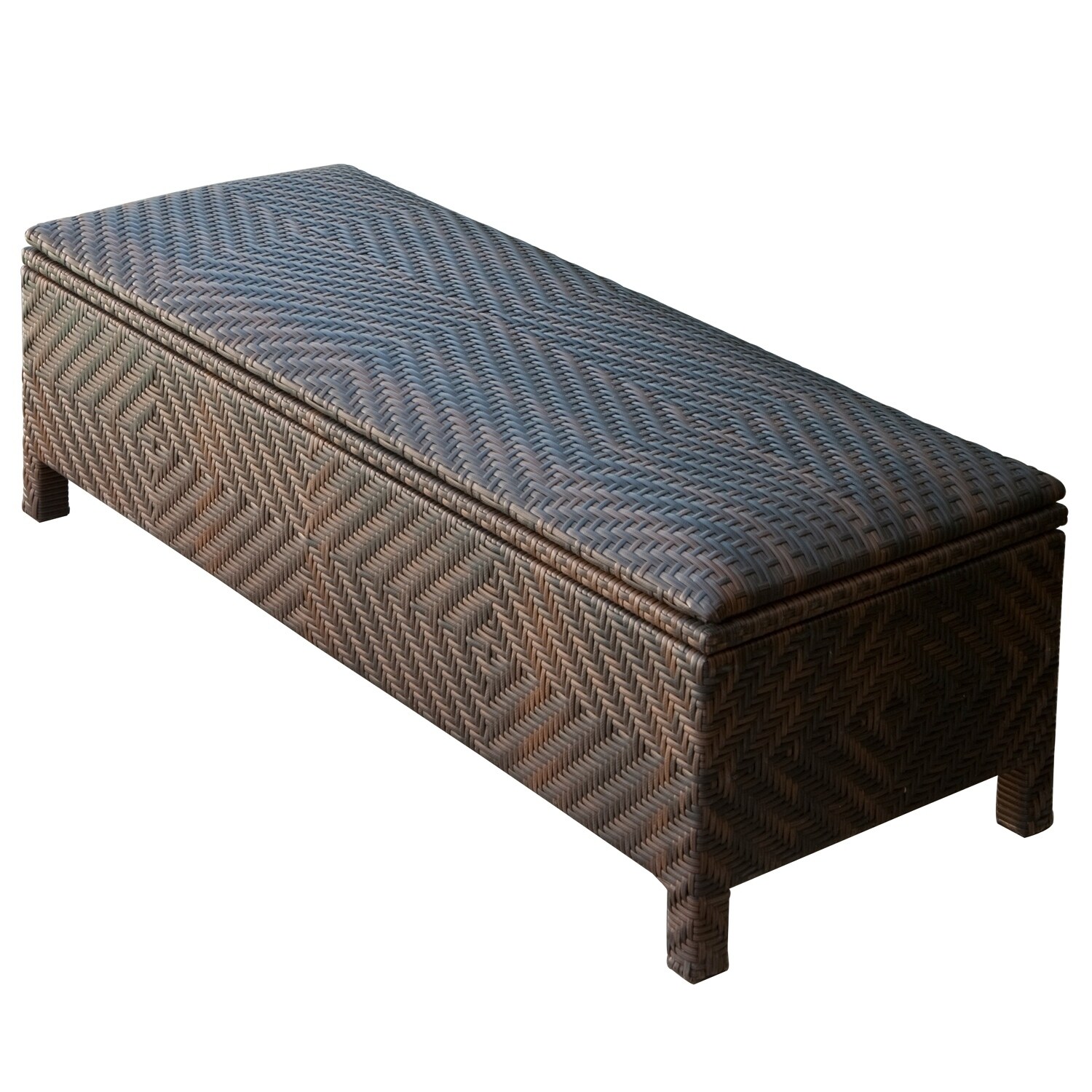 Santiago Brown Wicker Storage Ottoman by Christopher Knight Brown eBay