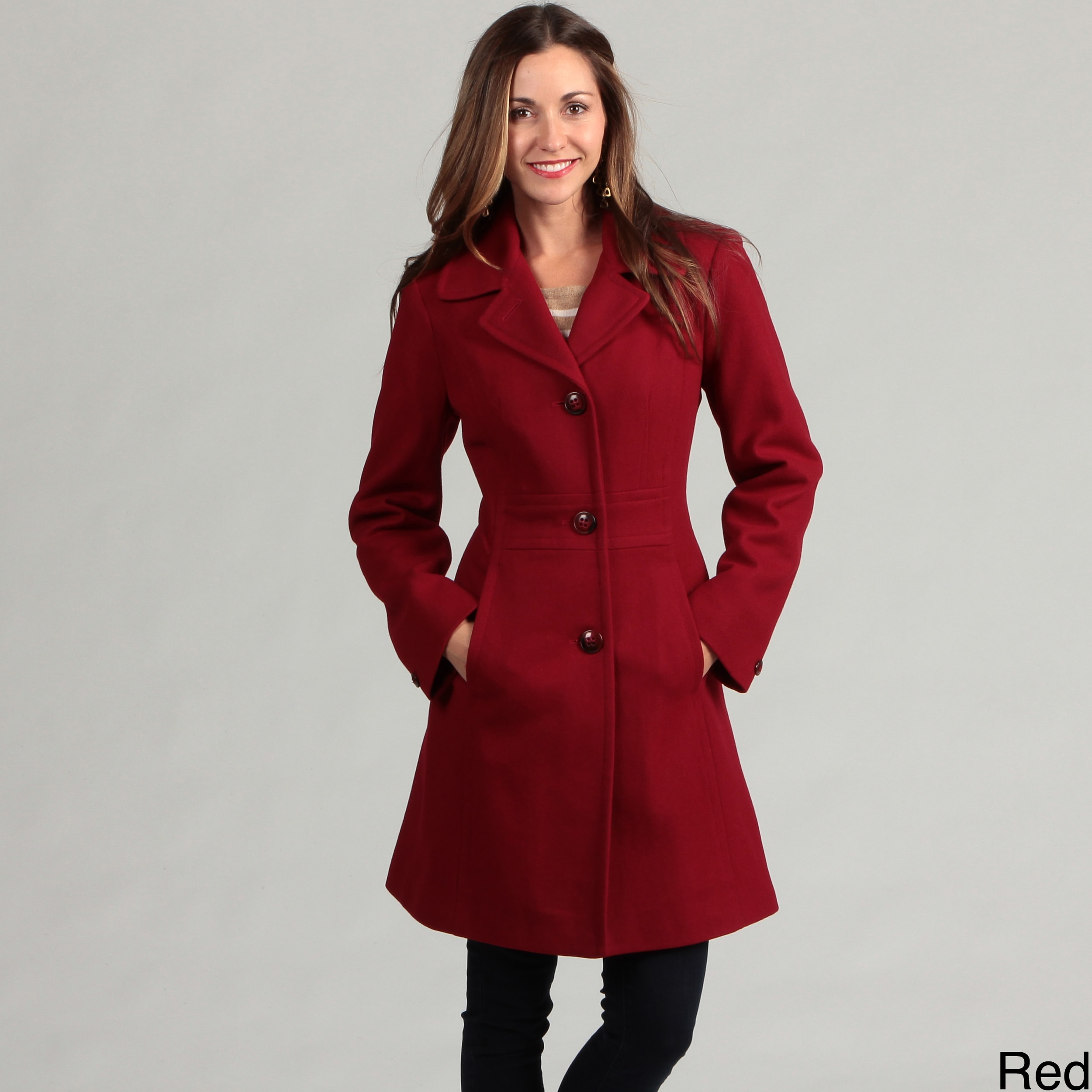 London Fog Women's Wool Blend Coat - Overstock™ Shopping - Top Rated ...