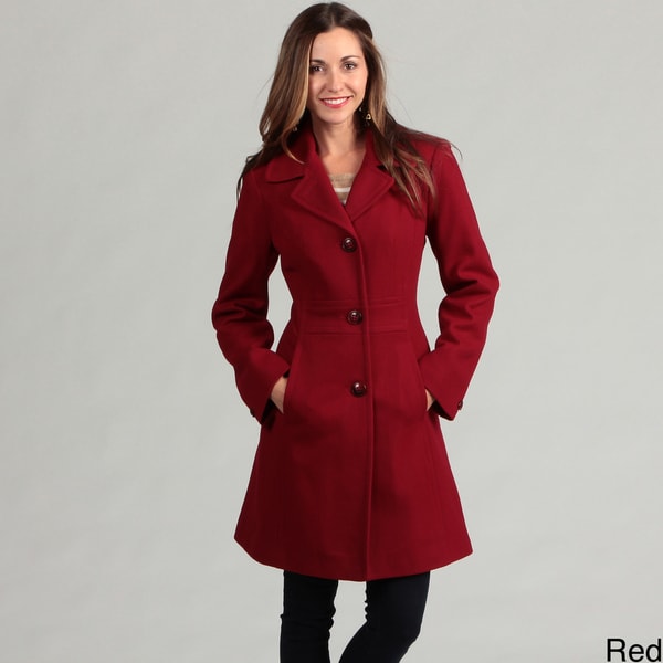 Shop London Fog Women's Wool Blend Coat - Overstock - 4862564