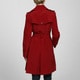 Shop London Fog Women's Double-breasted Belted Trench Coat - Free