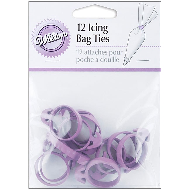 Purple Icing Bag Ties (pack Of 12)