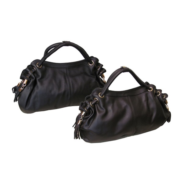 overstock leather handbags