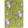 Artist's Loom Hand-tufted Kids Animal Print Wool Rug (7'9x10'6)