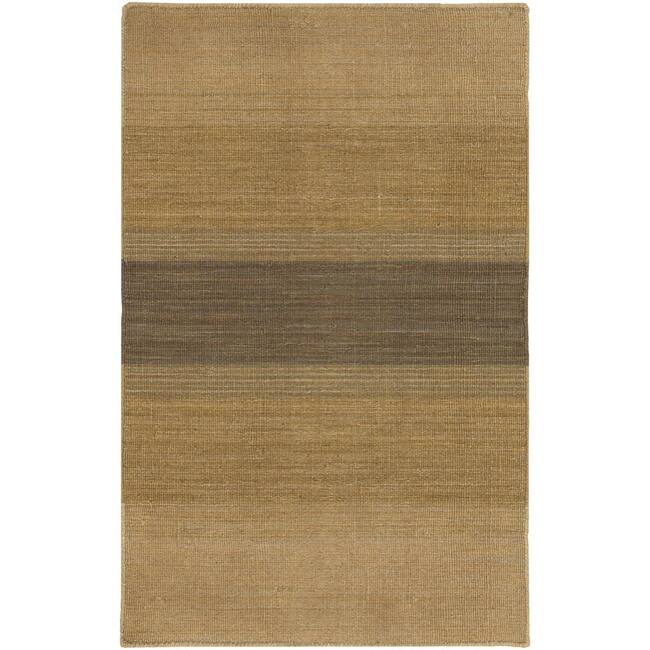 Hand-woven Flat-weave Mandara Gold Wool Rug (7'9 x 10'6) - 7'9 x 10'6