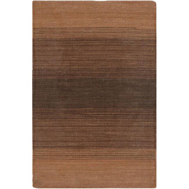 Hand-woven Mandara Red Stripe Wool Rug (5' x 7'6) - 5' x 7'6