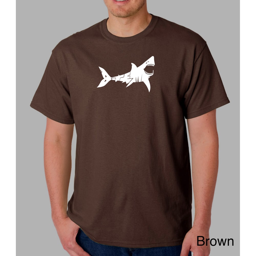 Los Angeles Pop Art Mens Bite Me Shark T shirt