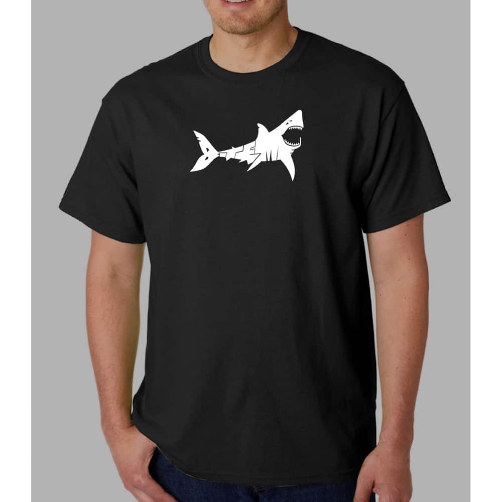 Los Angeles Pop Art Men's 'Bite Me' Shark T-shirt