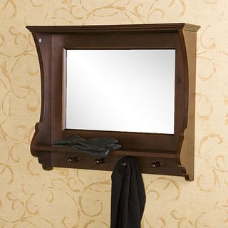 Brown Wall Mirror bombay brown wall mirror with drawers and hooks - free shipping Brown Wall Mirror bombay brown wall mirror with drawers and hooks - free shipping