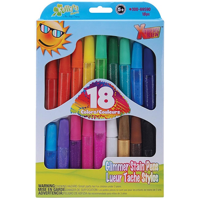 Kellys Crafts Glimmer Stain Pens (pack Of 18)