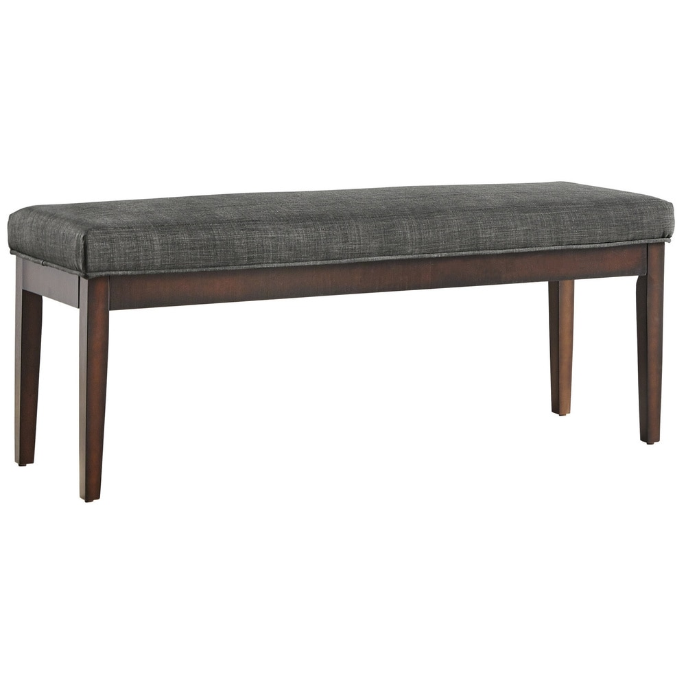 Hawthorne Upholstered Espresso Finish Bench By Inspire Q Bold
