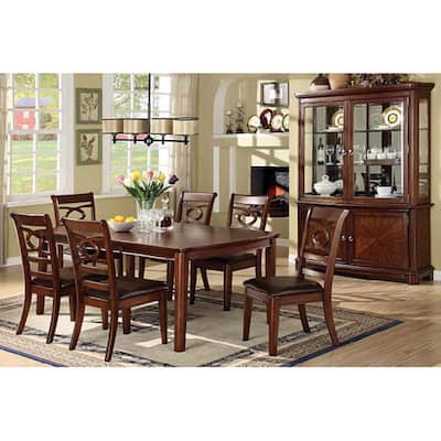 Furniture of America Alistair Rectangular Table 7-piece Dining Set