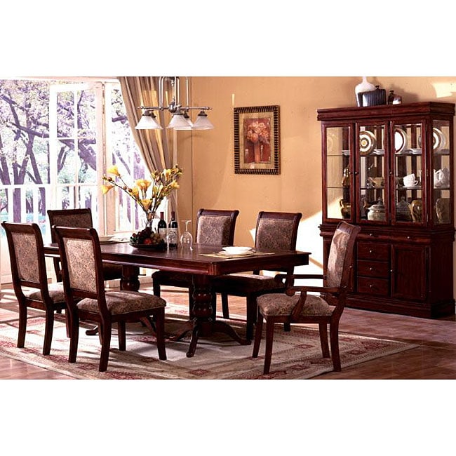 Furniture Of America Ravena Oak 7 piece Cherry Dinette Set