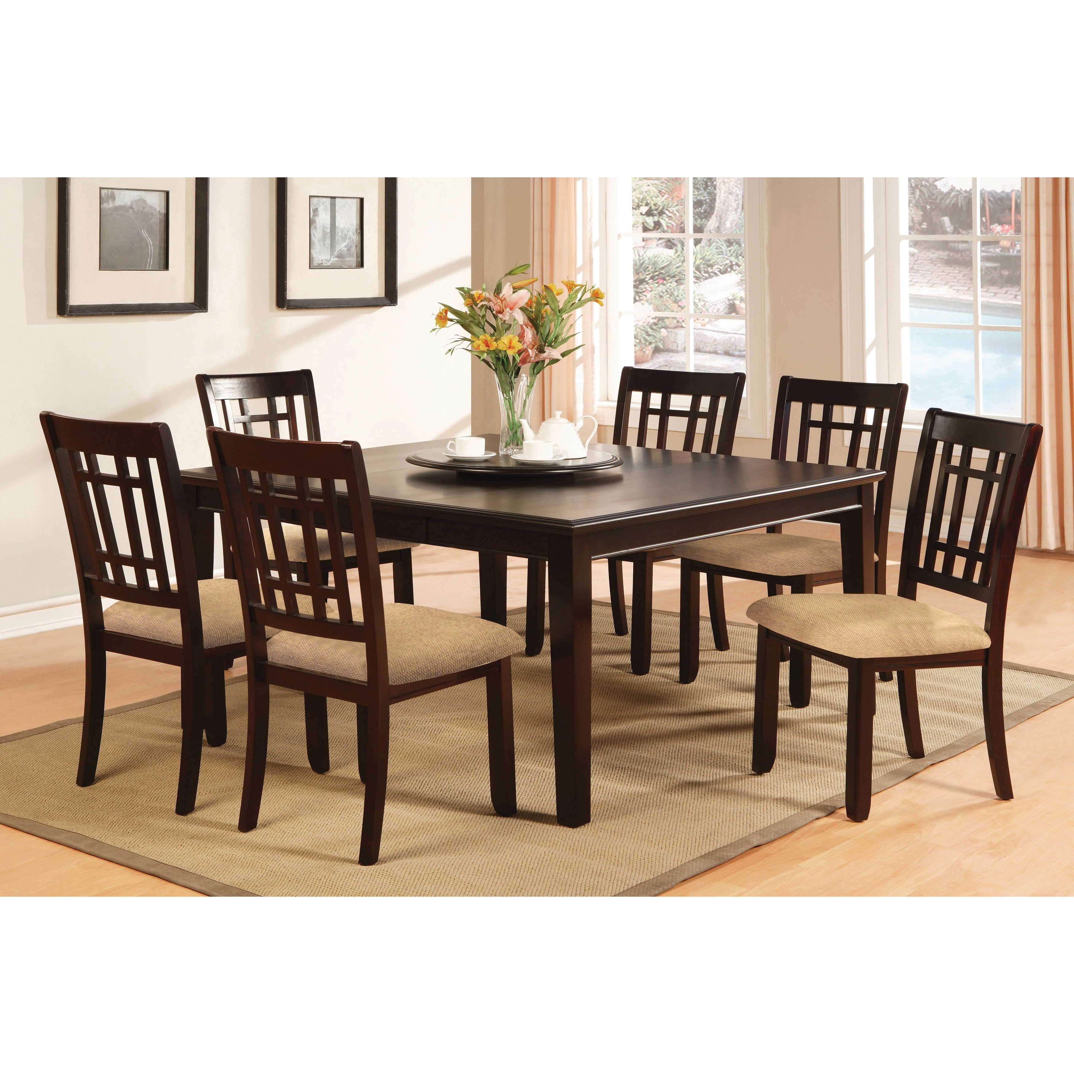 Shop Furniture of America Valitie 7-piece Rectangular Table Dinette Set ...