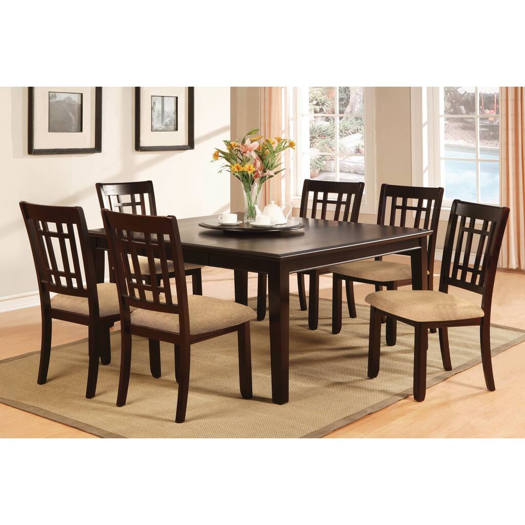 Furniture of America Valitie 7-piece Rectangular Table Dinette Set